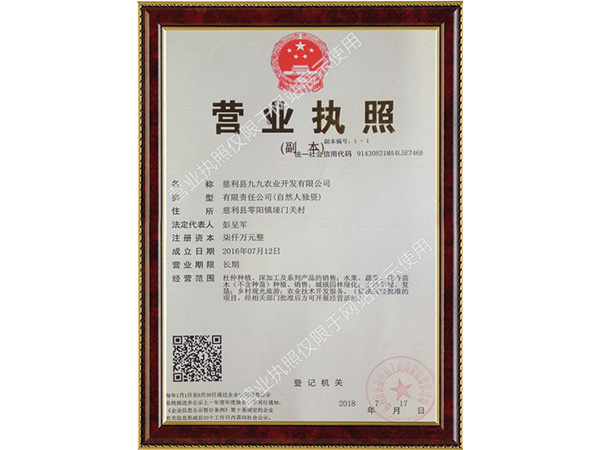 營業(yè)執(zhí)照